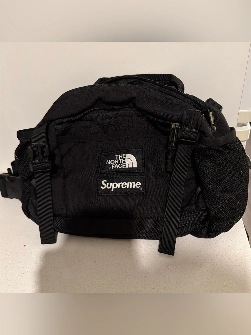 The North Face x Supreme Black Belt Bag